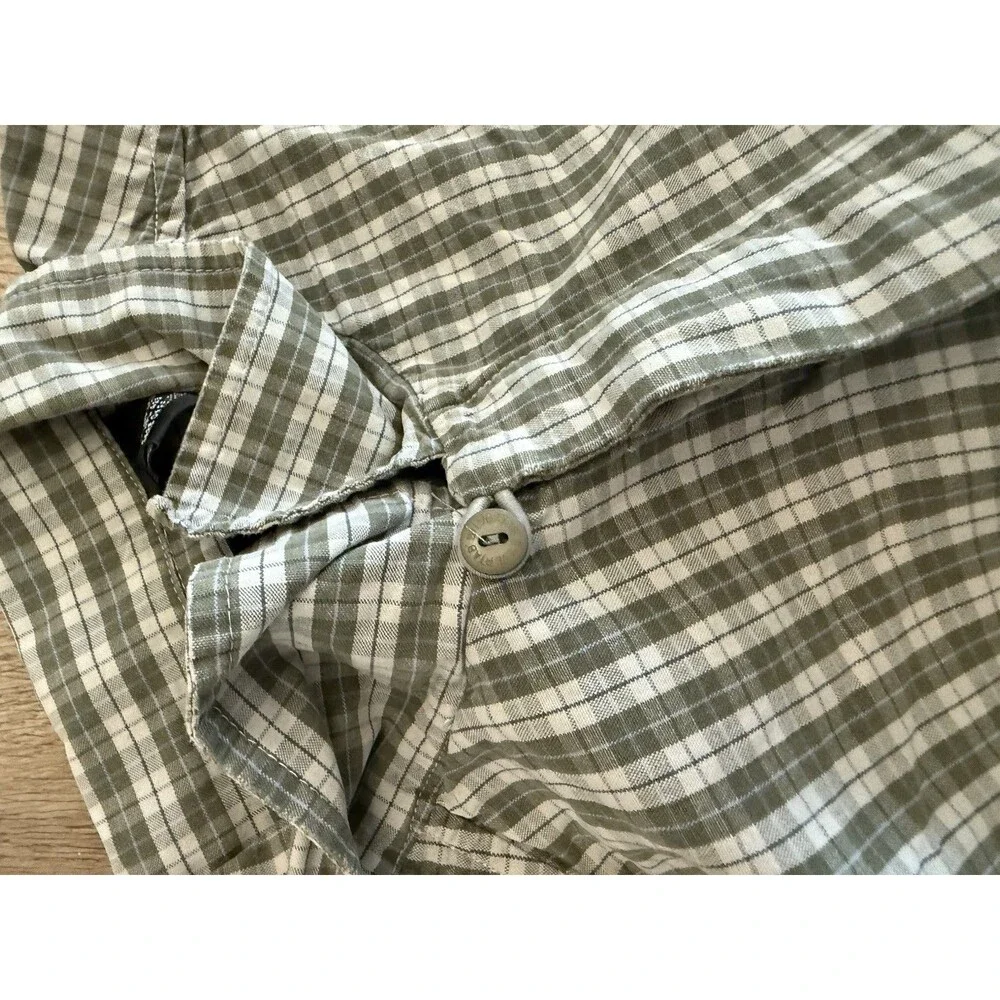 Vintage Y2K Levi Silvertab Mens Large Short Sleeve Button Down Shirt Green